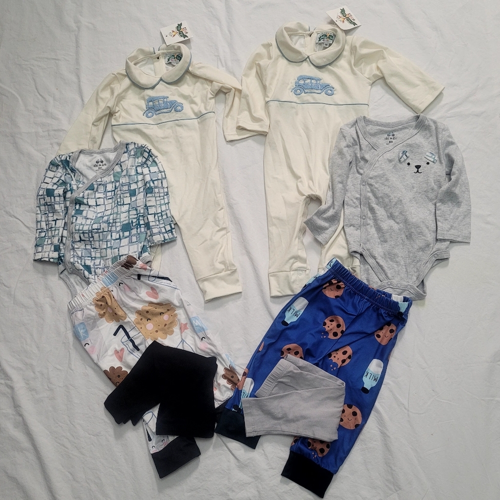 TWIN BABY BOY'S BUNDLE,  SIZE 6M